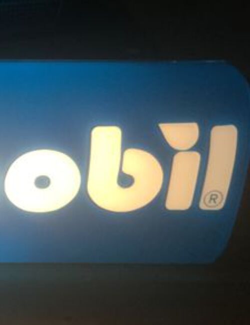 Playmobil light advertising sign