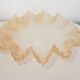 Old frosted glass suspension and light brown lace