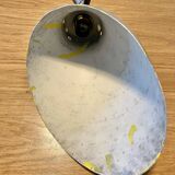Vintage flexible metal workshop lamp with vice attachment