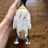 Penguin wood sculpture