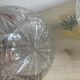 Paire de vases boules en cristal de Bohême taillé main Julia Crystal