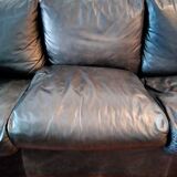 3-seater leather sofa
