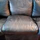 Leather 3-seater sofa