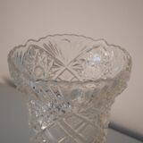 Glass vase, chiseled pattern