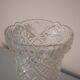Glass vase, chiseled pattern