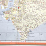 Vintage map of Marseille 1970