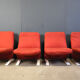 Fauteuils Concorde de Pierre Paulin, ensemble de 4, années 1960.