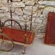 Vintage rolling bar trolley
