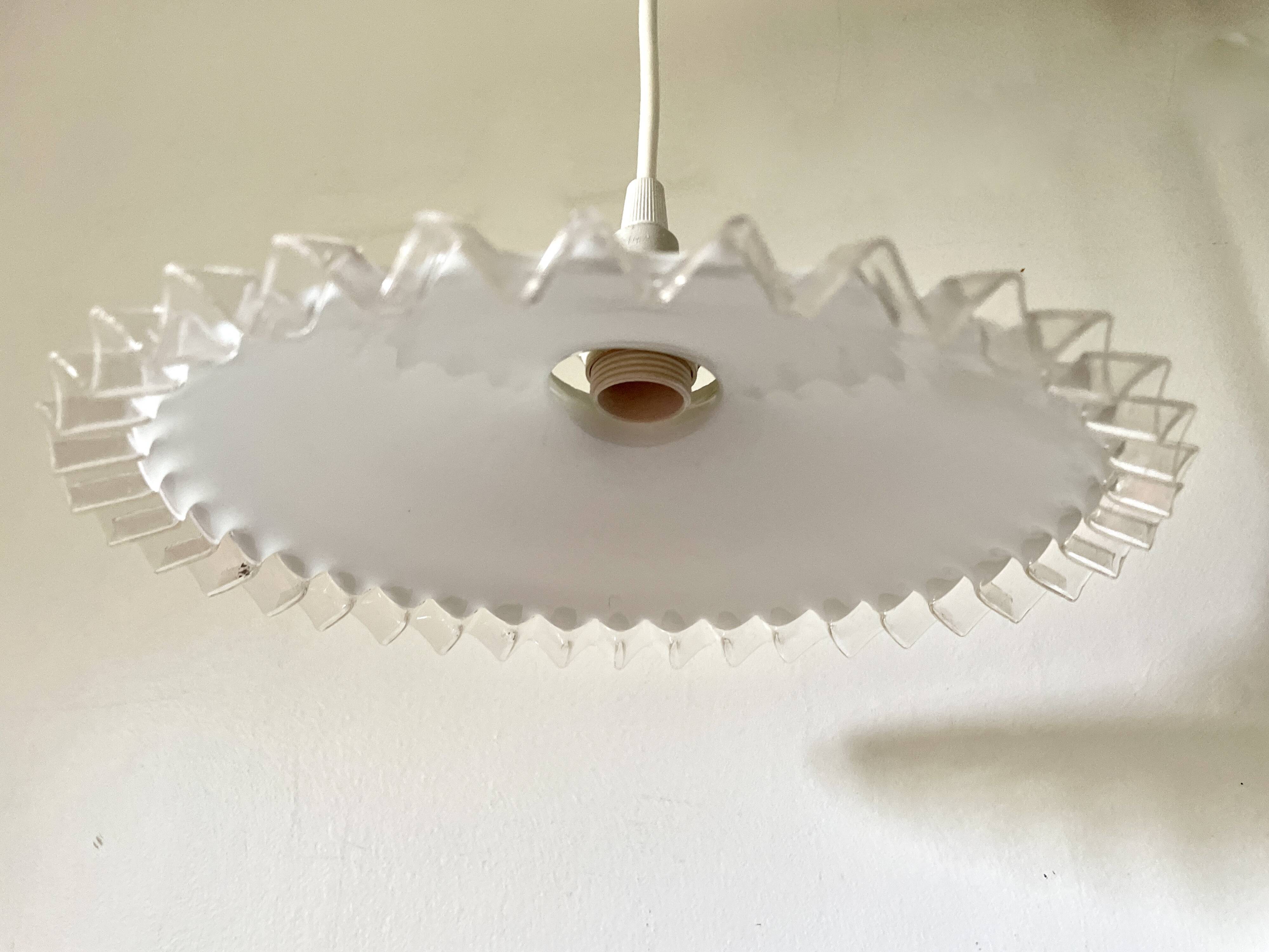 White cup pendant light