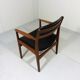 Armchair in teak & leather by Frem Røjle, Denmark