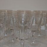10 verres en eau cristal