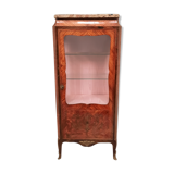 Louis xv showcase with a marble door