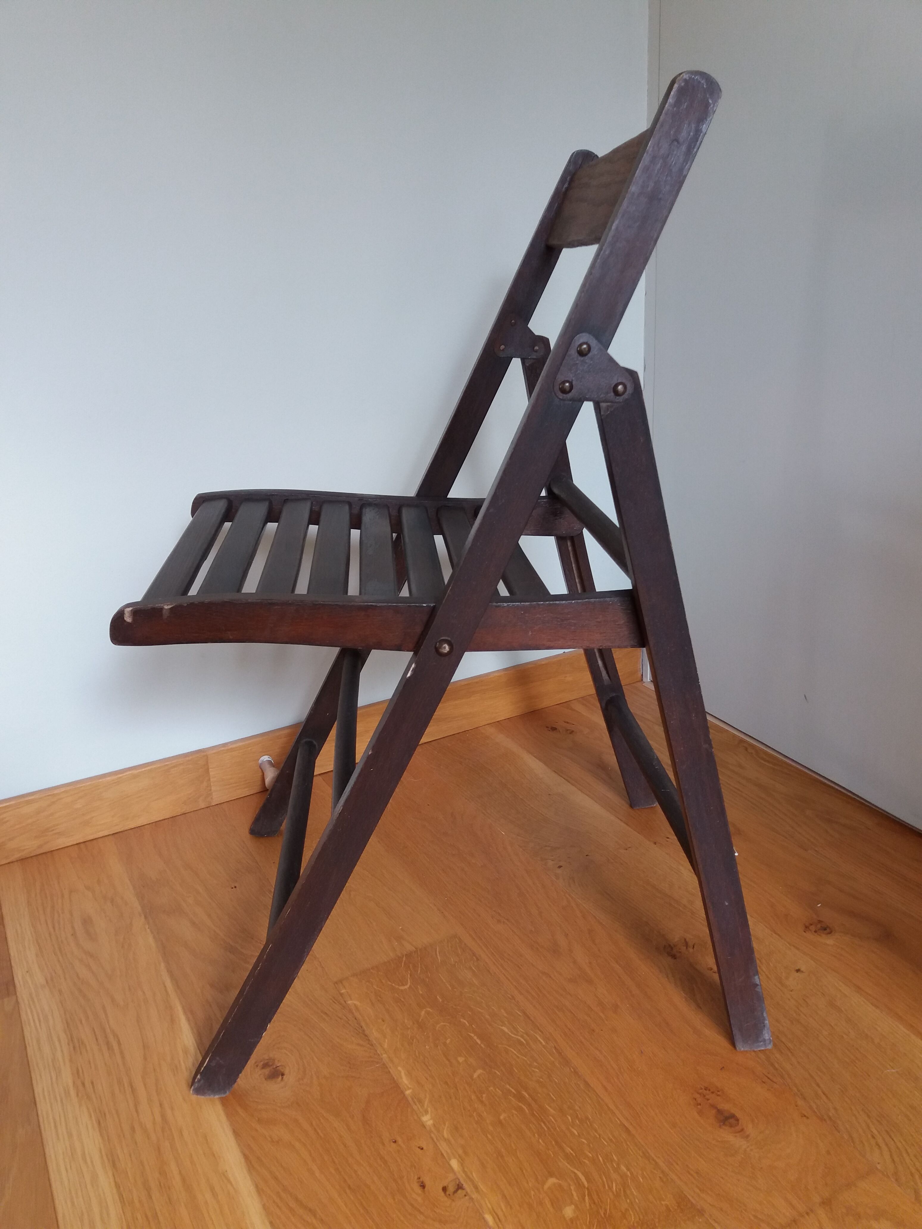Chaise pliante en bois
