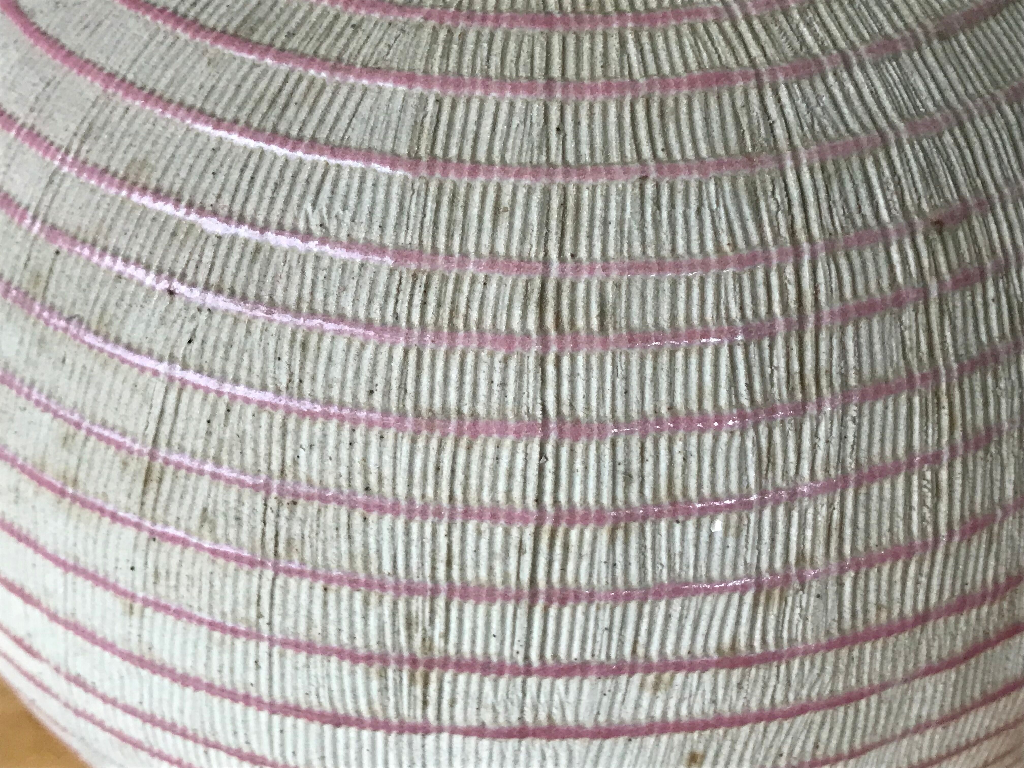 Glazed terracotta vase.