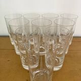 Set 10 verres orangeade cristal taillé
