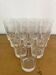 Set of 10 cut crystal orangeade glasses