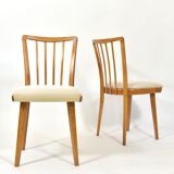 1970s Pair of oak dining chairs