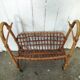 Porte revues vintage rotin et bambou