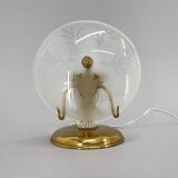 1940s unique small table lamp from italy