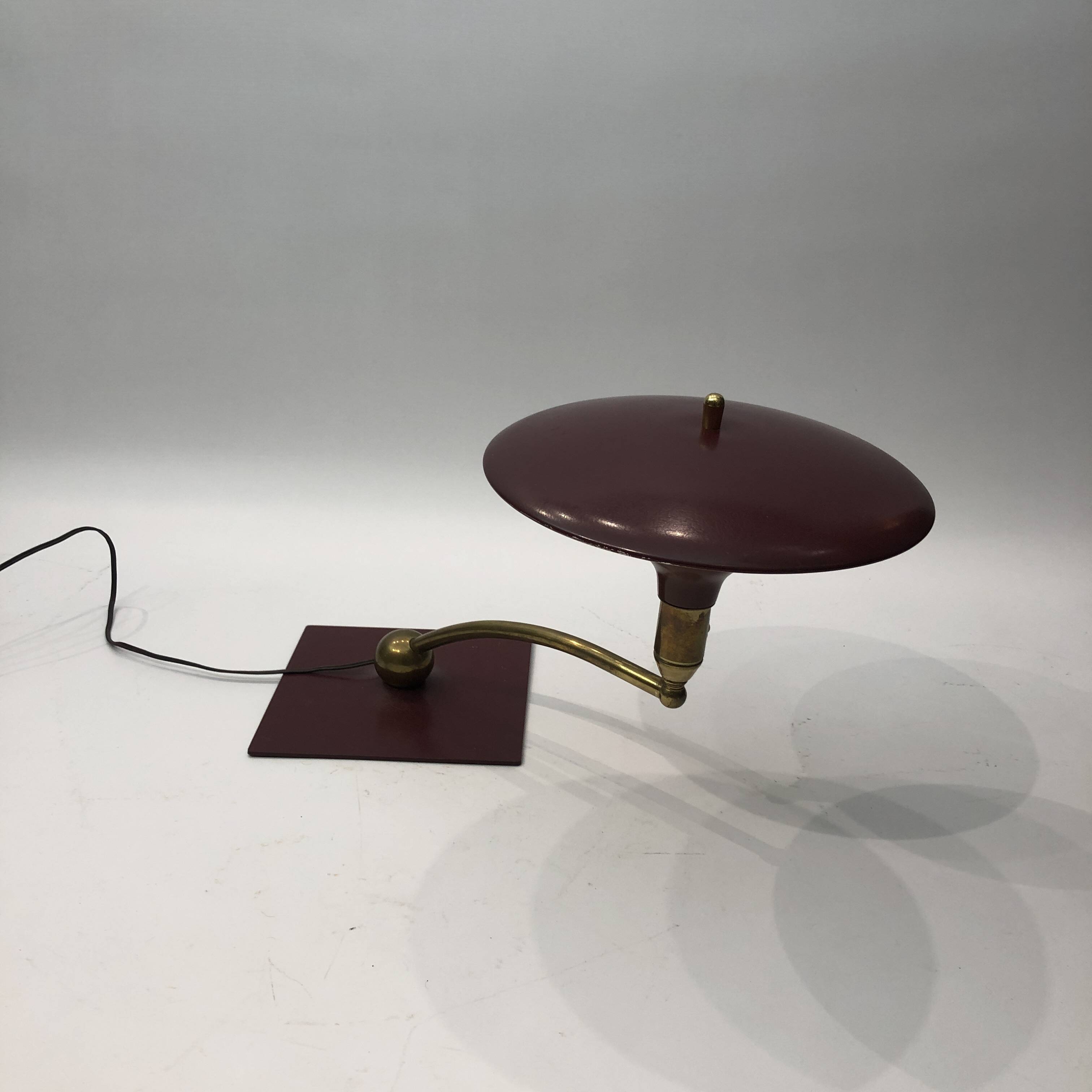 MG Wheeler Brass Desk Table Lamp Midcentury Vintage Retro Regency 1960s