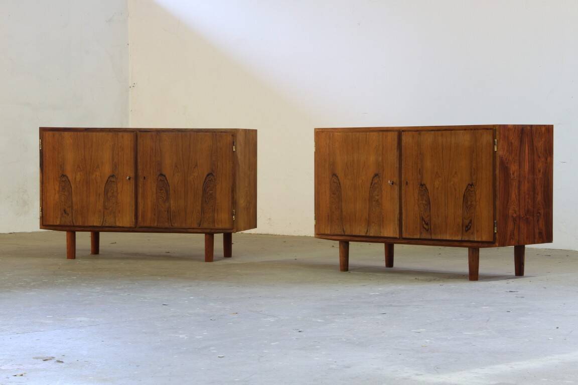 Pair of Vintage Danish Rosewood Sideboards by Poul Hundevad - Hundevad & Co.