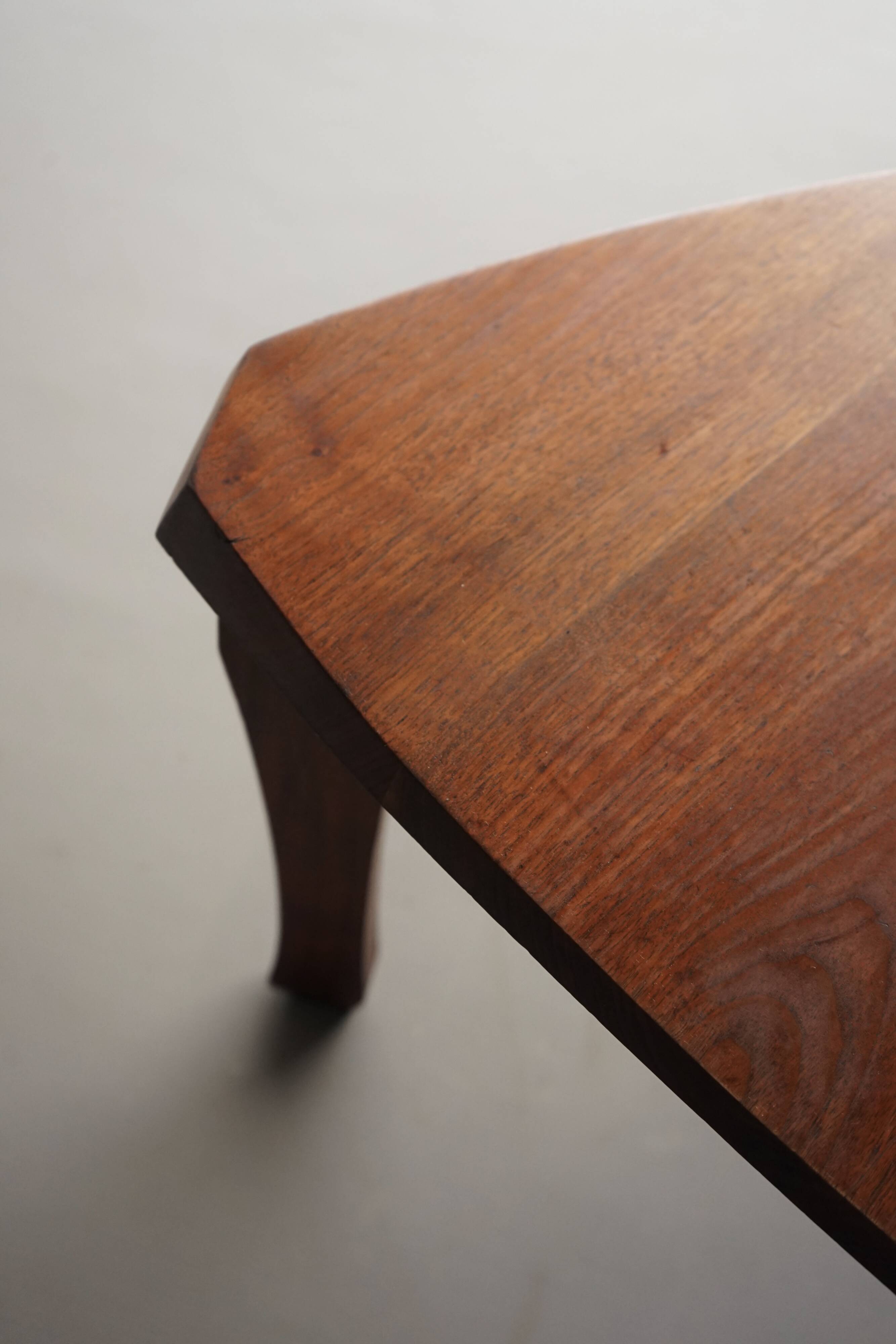 Anthroposophical Organic Coffee Table in walnut, 1950s