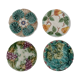 set of 4 plates splashes autumn