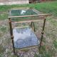 Gold-plated brass serving trolley