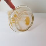 Vintage Yellow Geometric Decor Carafe 60's 70's