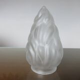 Tulip in frosted satin glass