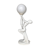 Art deco earthenware lamp