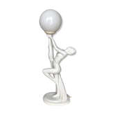 Art deco earthenware lamp