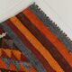 3x10 Red & Blue Kilim Runner Rug, 82x295Cm