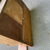 Vitrine vaisselier vintage en bois massif art déco 1940