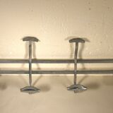 50s chrome wall coat rack