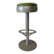 Tabouret haut acier et skaï