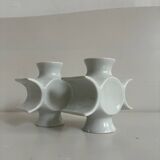 François Guéneau paire de vases soliflores en porcelaine