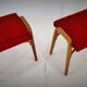 1960s Ludvik Volak beech stools by Drevopodnik Holesov, Czechoslovakia