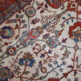 Carpet vintage Persian Mashad done hand 210x334cm 1950 s