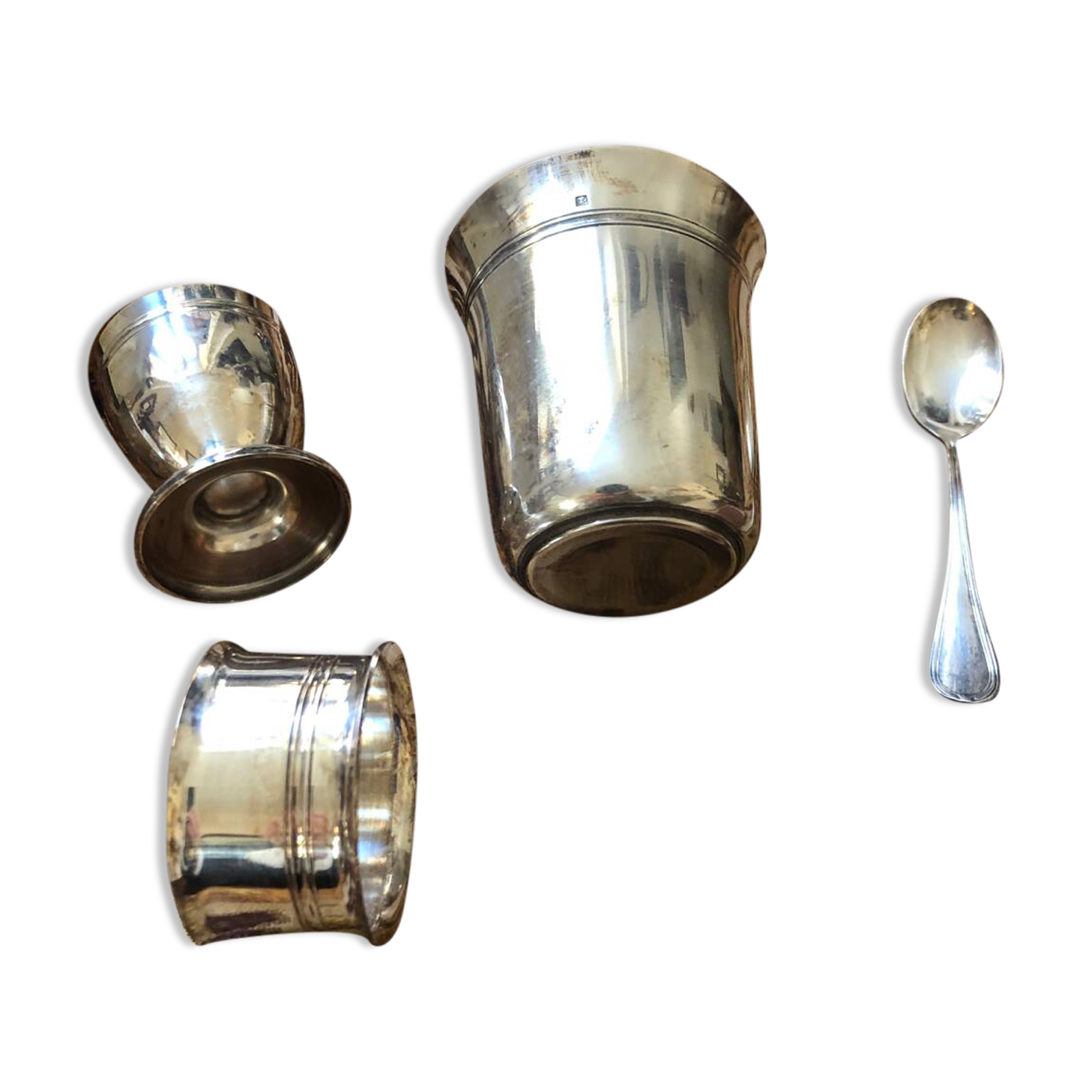 Silver-plated birth set