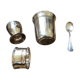 Silver-plated birth set