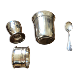 Silver-plated birth set