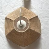 Suspension flowers in braided rafia