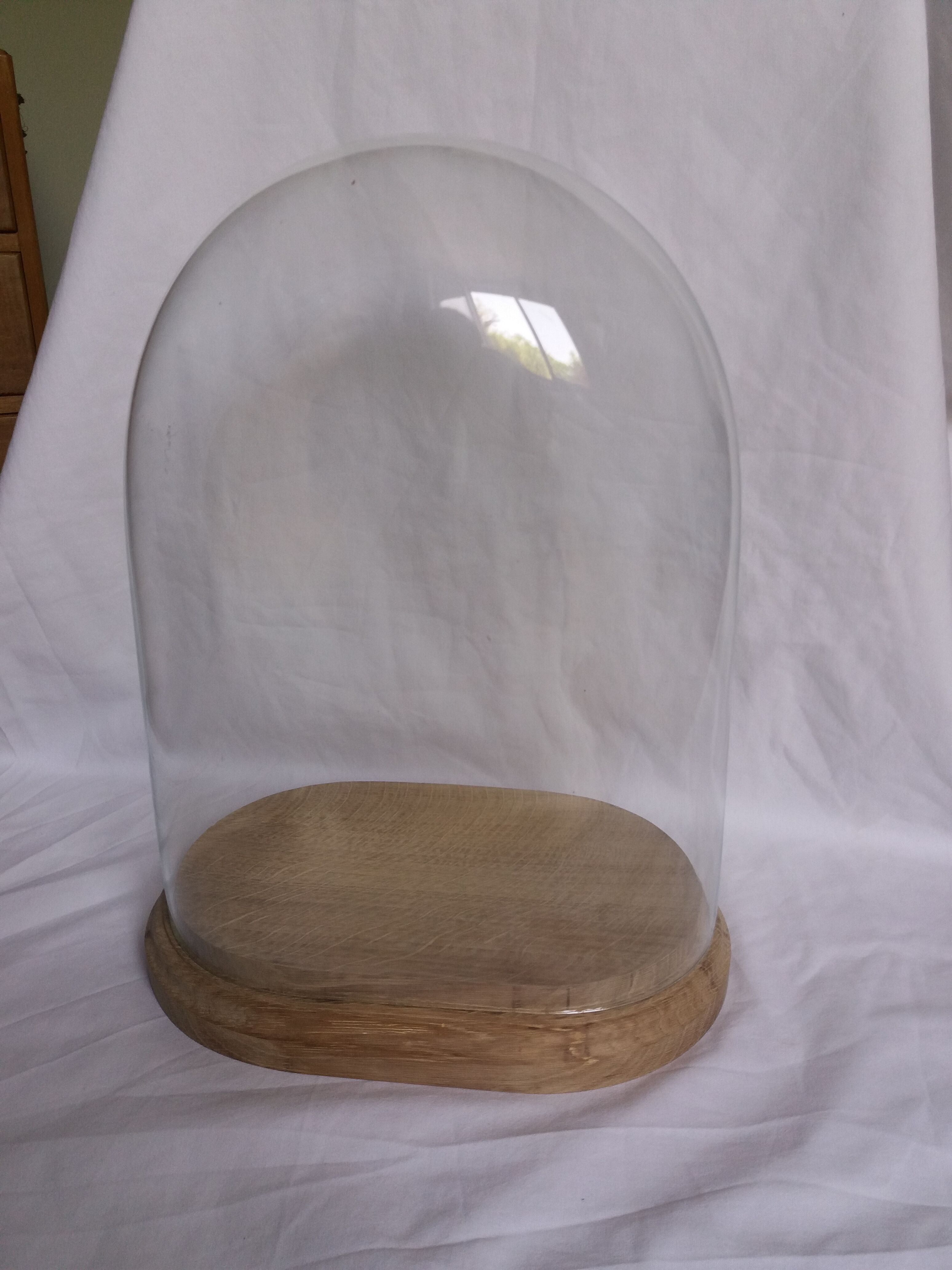 Napoleon III wedding globe with oak base