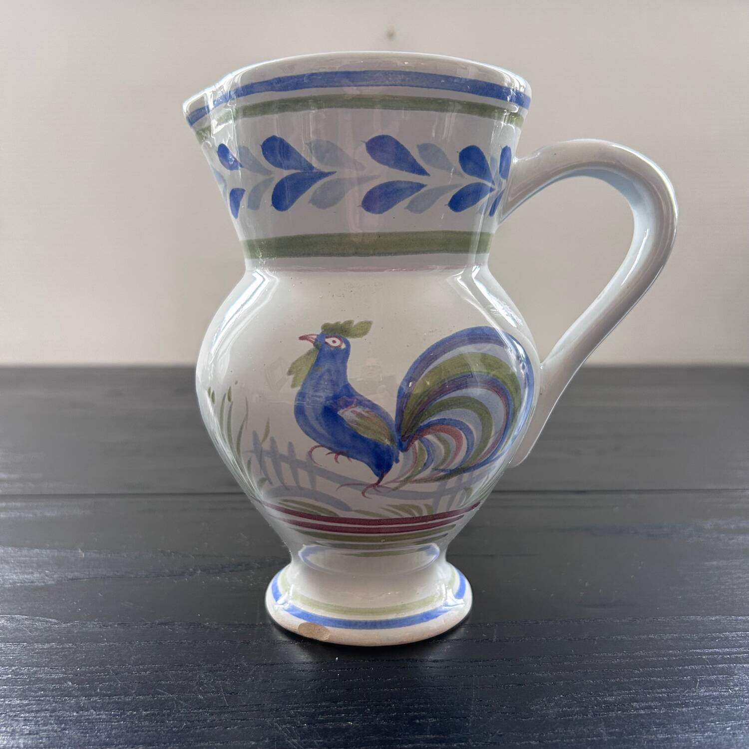 Old Henriot Quimper pitcher