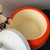 Orange vintage ice bucket