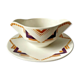 Saucière Art Deco model ́LITTORAL' Orchies Moulin Des Loups & Hamage