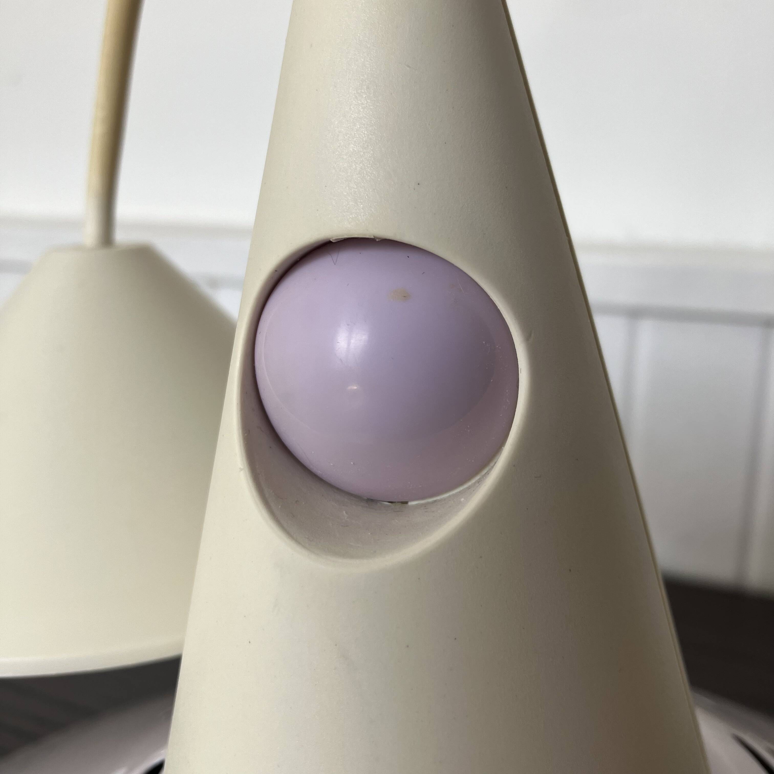 Brilliant lilac postmodern pendant light