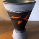 Diabolo vase Auguste Lucchesi dit luc (born in 1913) Vallauris