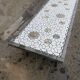 Vintage ceramic coffee table compass legs